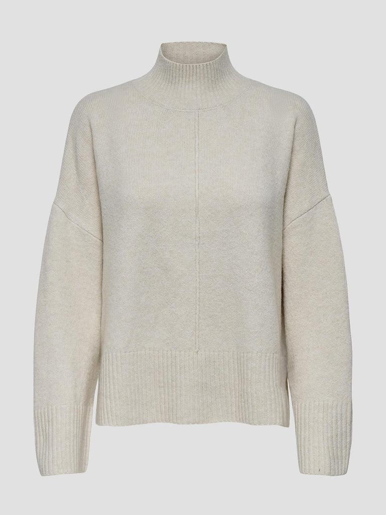 ONLWHITNEY LIFE LS HIGHNECK KNT 15353184 PUMICE STONE ONLY 