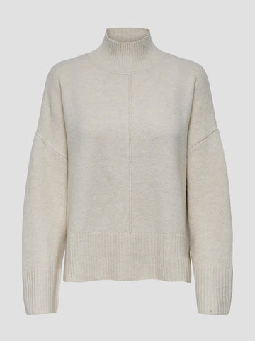 ONLWHITNEY LIFE LS HIGHNECK KNT 15353184 PUMICE STONE ONLY 