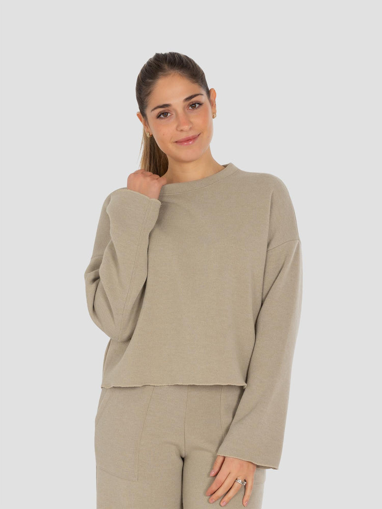 CREW FITBOXE CROP MAGLINA STELVIO01/MO CREMA GROOVE 