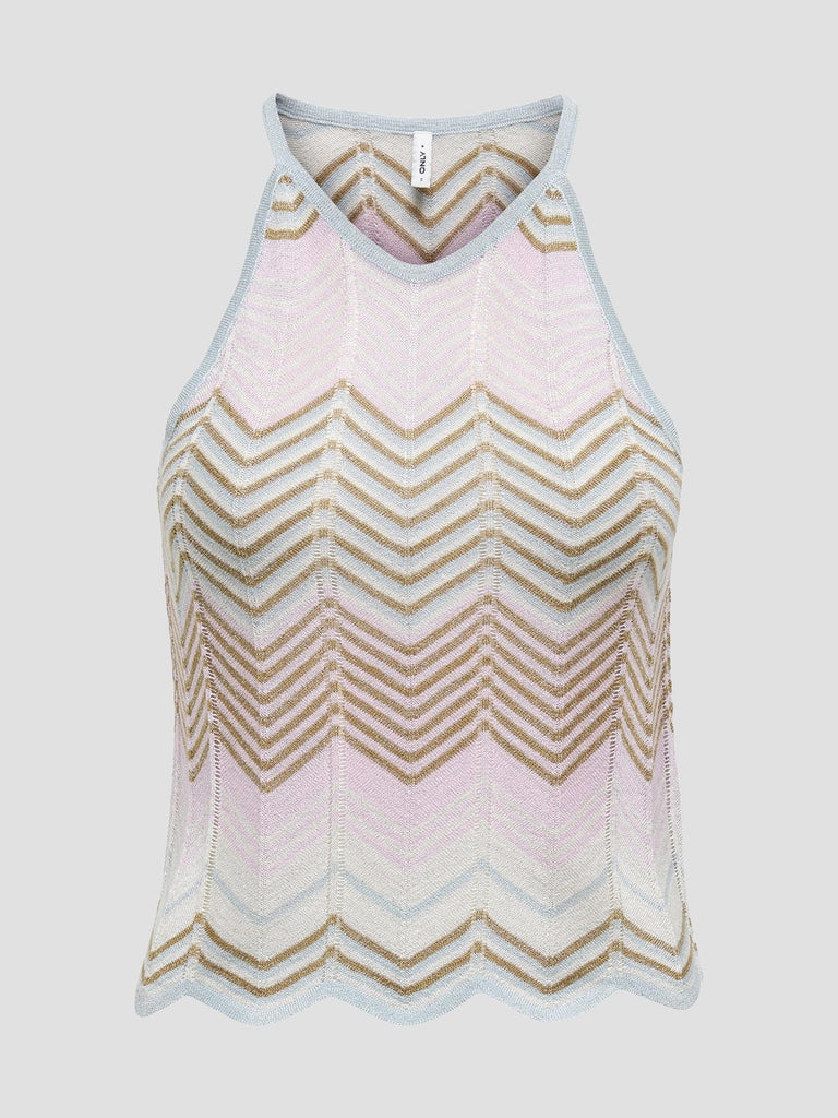 ONLALVIRA LIFE SL GLITTER TOP KNT 15344392 ROSEATE BISTRE ONLY 