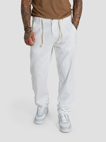 EFFETTO LINO PENCES BOTTONE LACCIO PT002078U BIANCO GROOVE 
