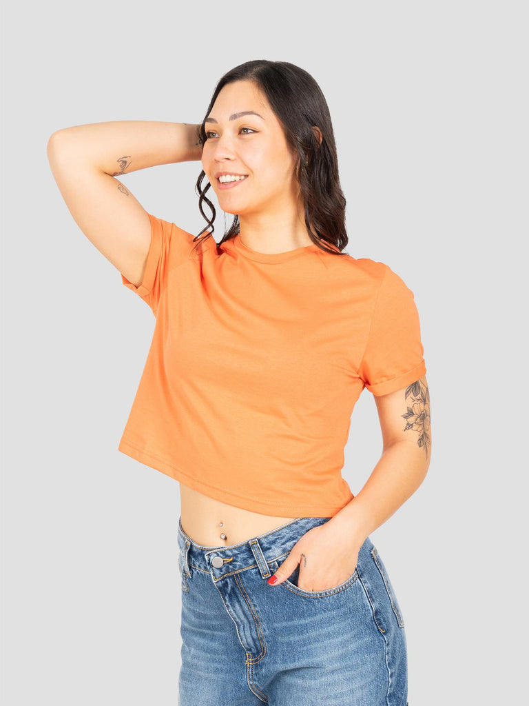 CROPPED JERSEY BARL102W ARANCIO GROOVE 