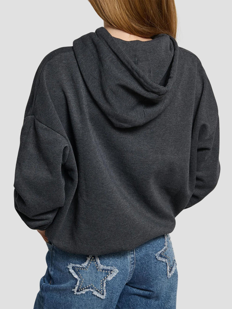 FELPA OVERSIZE STAMPA KEIRA-ATTENTOB BLACK WASHED SUITE BENEDICT 