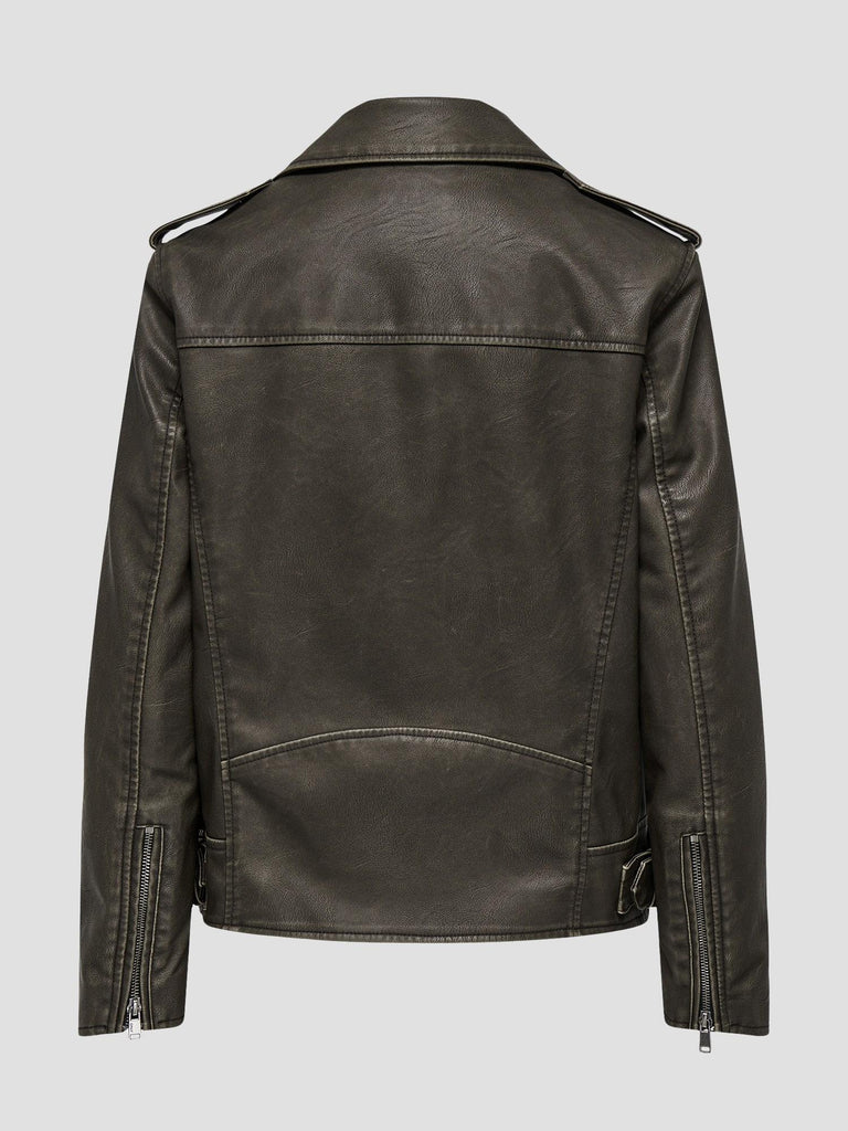 ONLNUMA FAUX LEATHER BIKER JACKET CC OTW 15336400 CHOCOLATE CHIP ONLY 