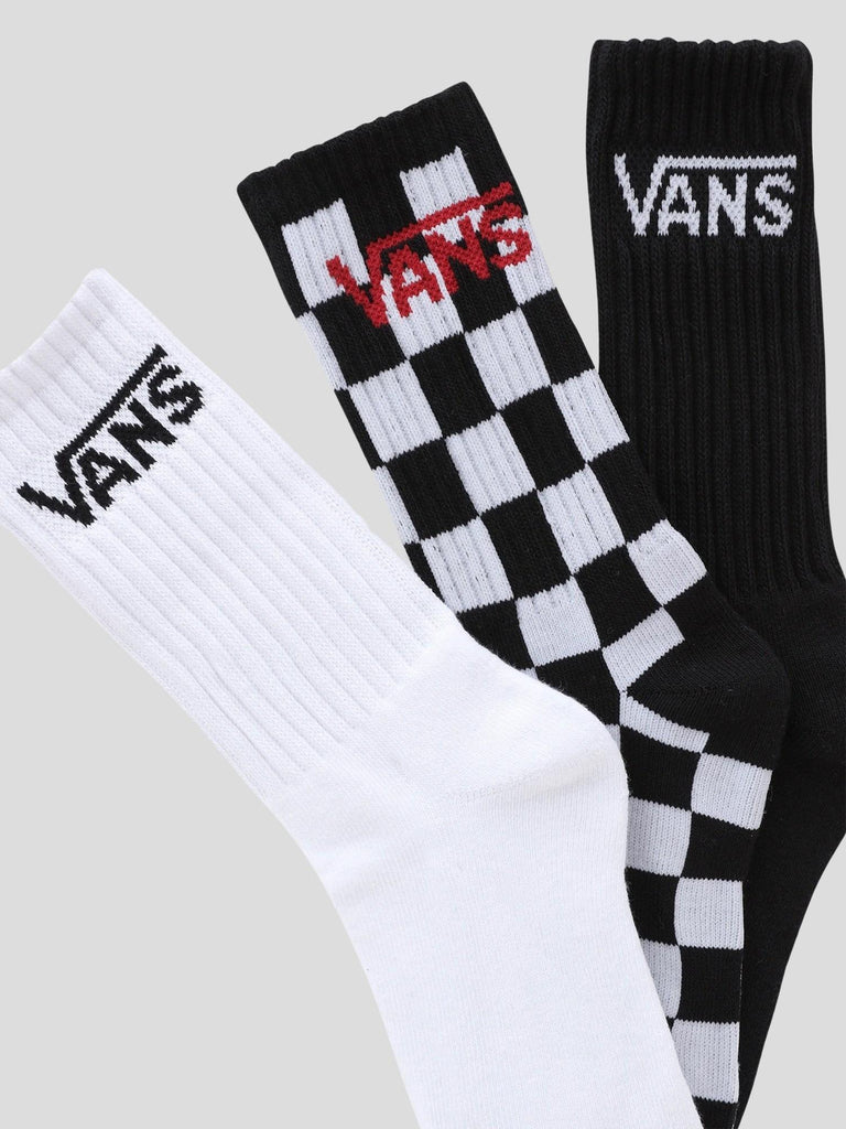 CLASSIC CREW YOUTH (10-13.5, 3PK) VN000YBR BKC1 VANS 