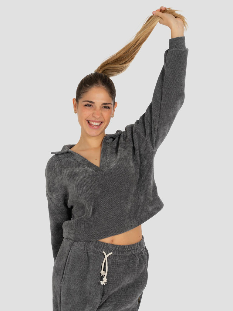 CROP WAFFLE COLLO A V ARCO05 GRIGIO GROOVE 