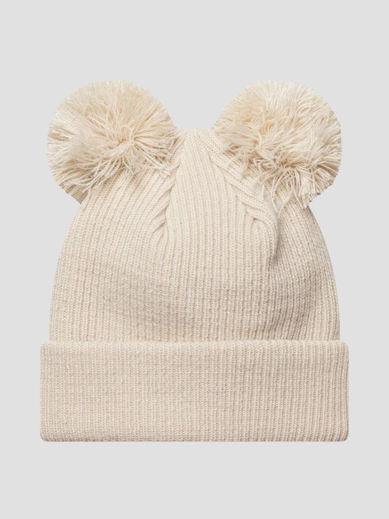 DOUBLE POM BEANIE 60691353 LIGHT BEIGE NEW ERA 