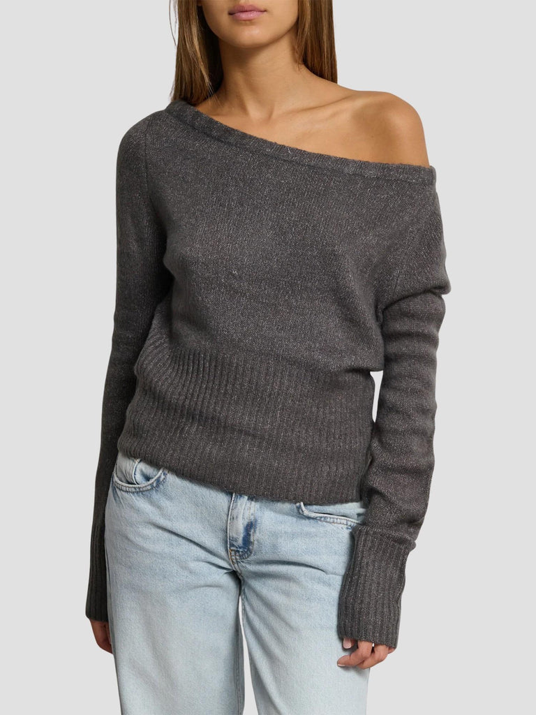 MAGLIA CON SPALLE SCOPERTE PINTA252 DK GREY SUITE BENEDICT 