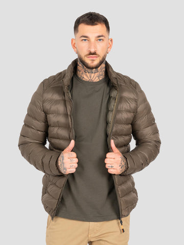 DOWNJACKET IF HOODIE FLUO ZIP DOWN1 MILITARY GREEN GROOVE 