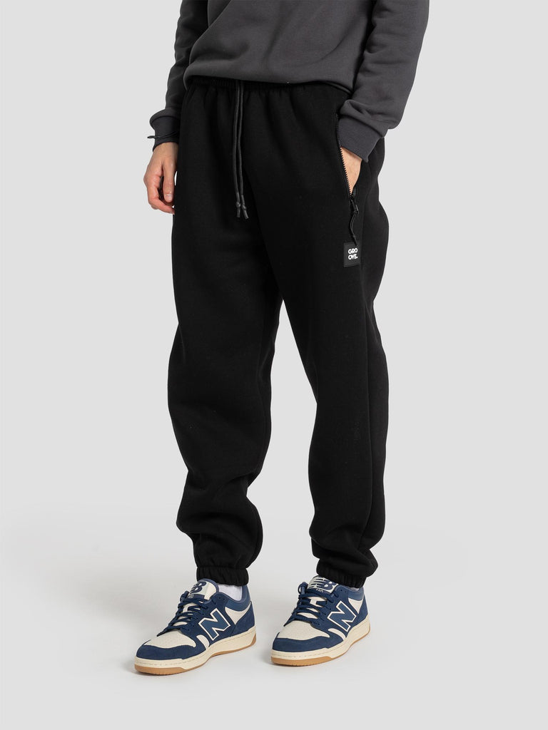 PANTA ZIP POLYCOTTON PESO INVERNALE BARL432 NERO GROOVE 