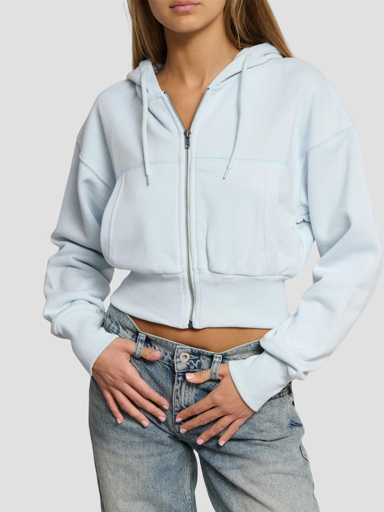 FELPA CON CAPPUCCIO CROP KOREA252 SKY SUITE BENEDICT 