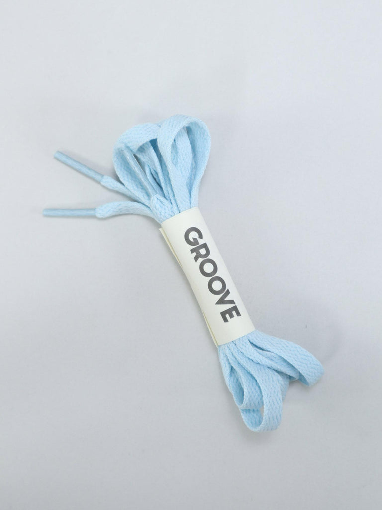LACCI PIATTI COLORATI LUNGHEZZA 100CM GRO6000 AZZURRO GROOVE 