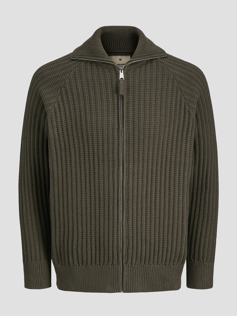 JPRBLUSPENCER KNIT FULL ZIP 12282220 BLACK OLIVE JACK&JONES 