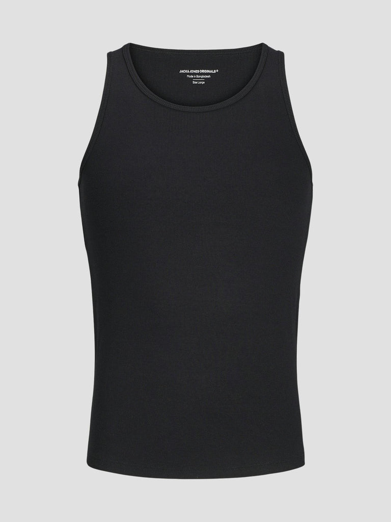 JORISLINGTON RIB TANK TOP 12273156 BLACK JACK&JONES 
