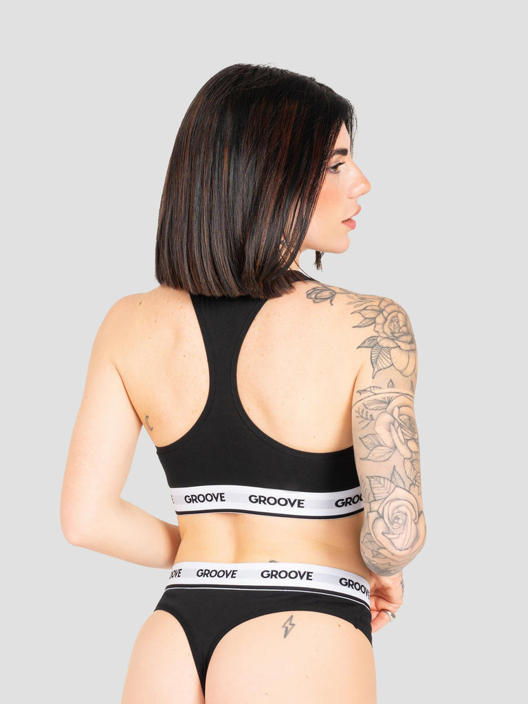 BASIC BRALETTE UND006W BLACK GROOVE 
