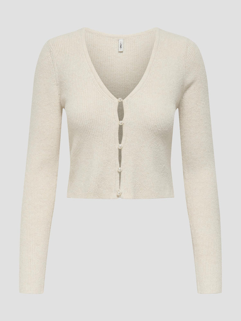 ONLRICA LIFE LS VNECK PEARLCARD KNT 15349137 BIRCH ONLY 