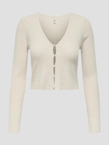 ONLRICA LIFE LS VNECK PEARLCARD KNT 15349137 BIRCH ONLY 