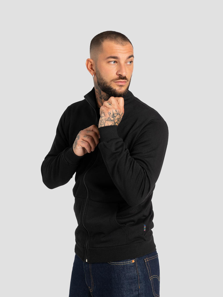 ZIP GIROCOLLO BARL340 NERO GROOVE 