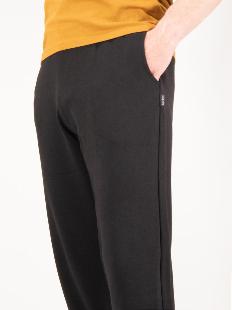 JOGGER FELPA LARGE PESO MEDIO BARL404 NERO GROOVE 