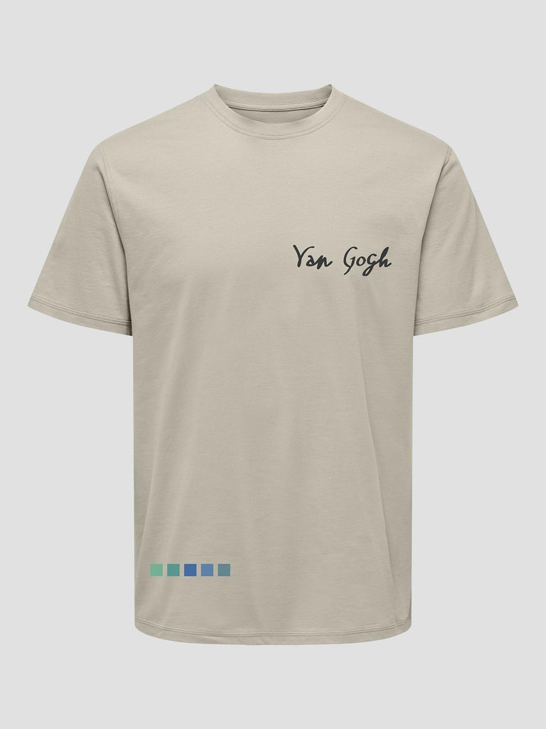 ONSVAN GOGH REG SS TEE 22034221 SILVER LINING ONLY&SONS 