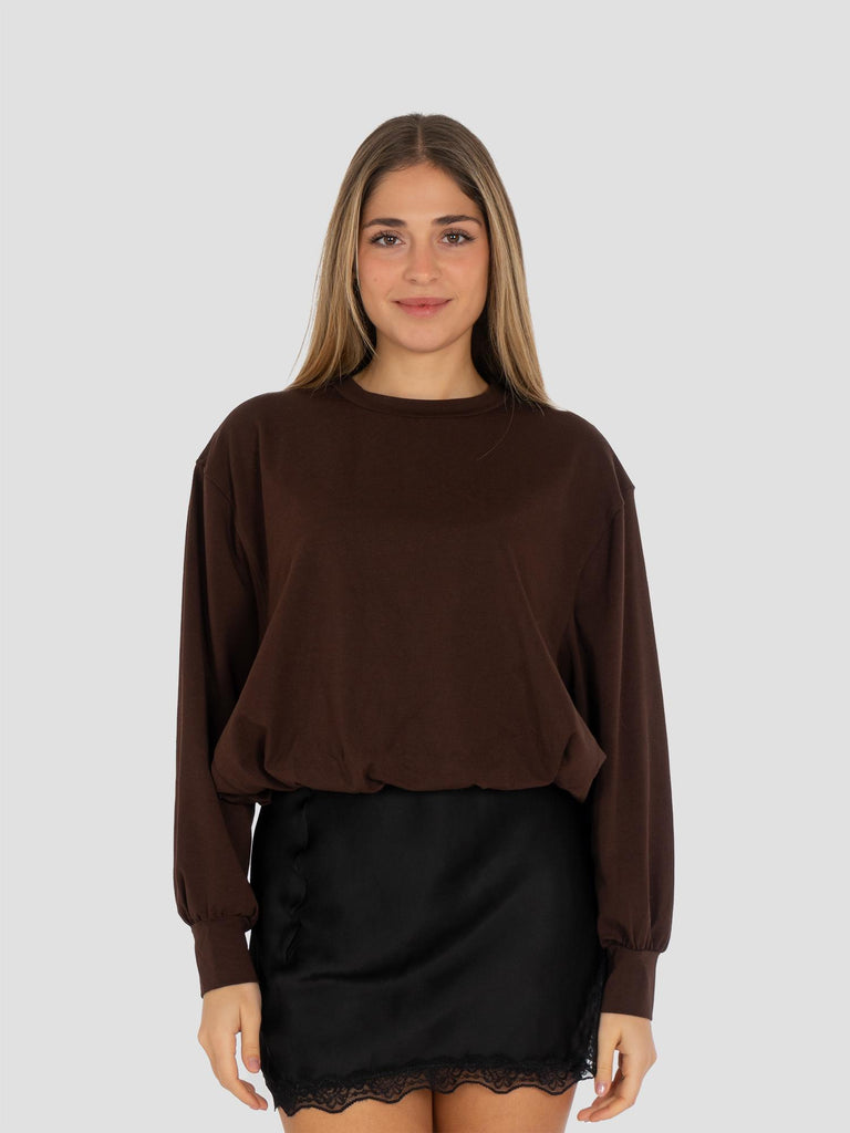 ELASTICO FONDO COTONE N1875 MARRONE GROOVE 