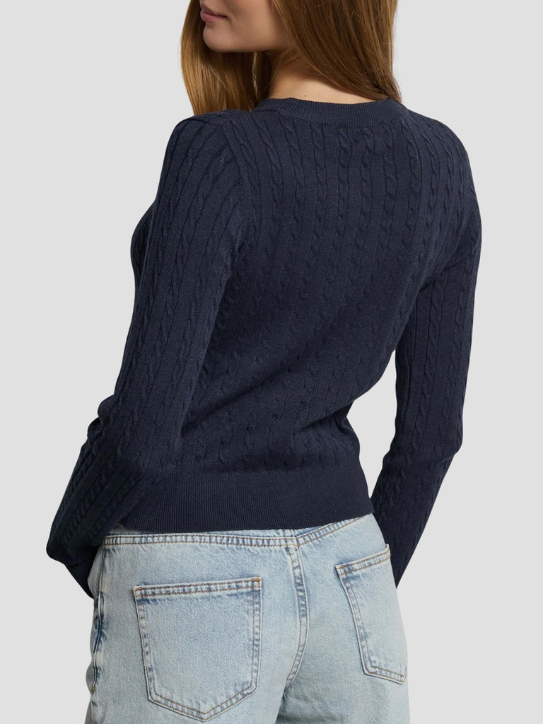 MAGLIA A TRECCE PALACE252 DK NAVY SUITE BENEDICT 