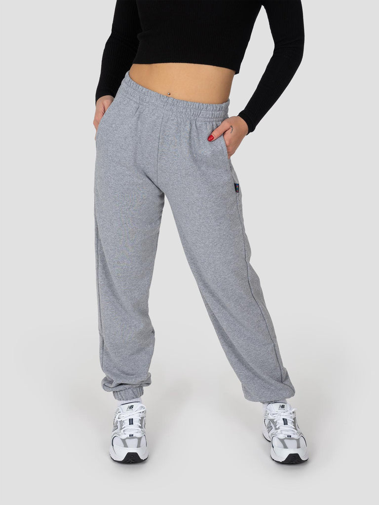 JOGGER FELPA LARGE PESO MEDIO SWEPAN404W GRIGIO MELANGE GROOVE 
