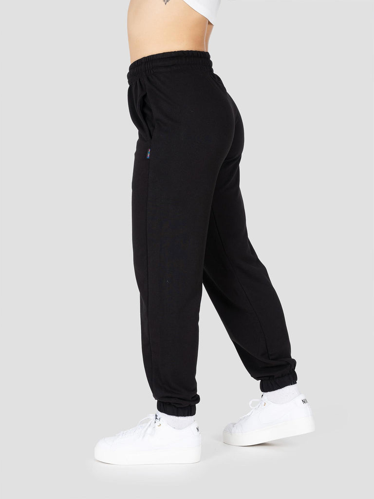 JOGGER FELPA LARGE PESO MEDIO SWEPAN404W NERO GROOVE 