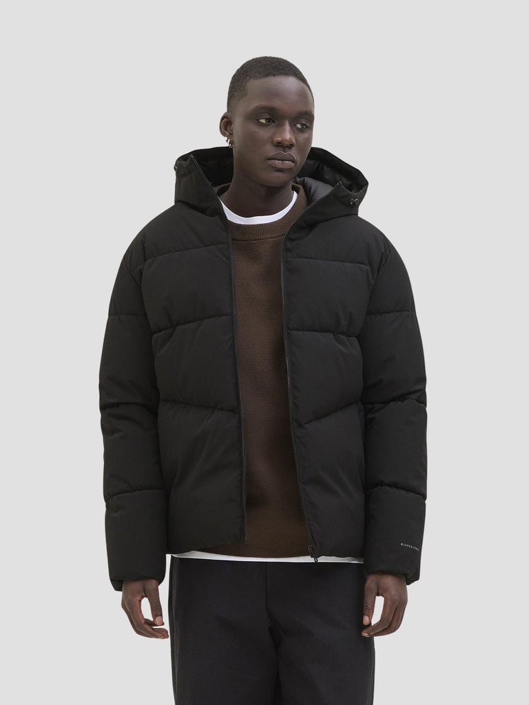 JJGLOBAL PUFFER JACKET 12283517 BLACK JACK&JONES 
