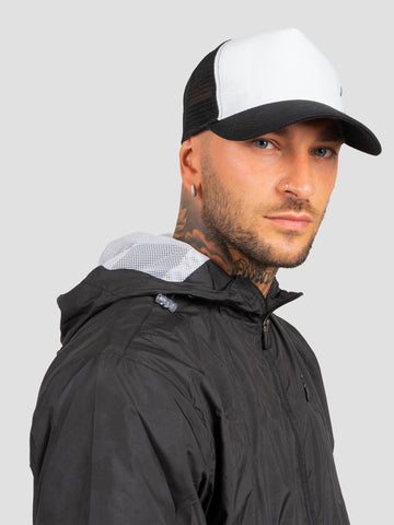 SNAPBACK TRUCKER C751 BLACK WHITE GROOVE 
