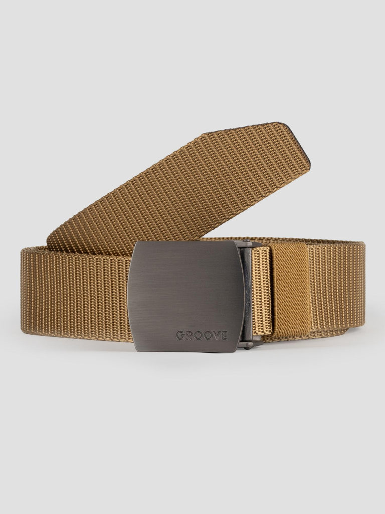 NYLON CANVAS BELT GRO4005 BEIGE GROOVE 