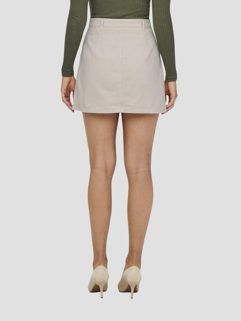 JDYSHIRAZ CORDUROY SKIRT PNT NOOS 15220695 MOONBEAM JACQUELINE DE YONG 