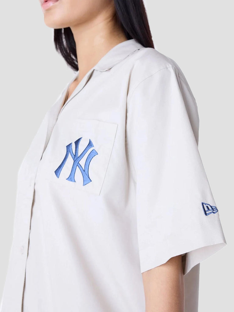 YANKEES MLB SCRIPT REVERE SHIRT 60596556 LIGHT BEIGE NEW ERA 