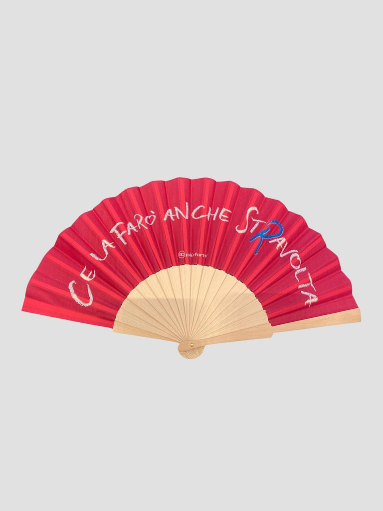 FOLDING FAN BAMBOO RIBS P0409 ST CE LA FARO PIU' FORTY 