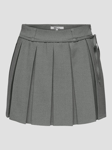 ONLMARINE LIFE MW STRING PLEAT SKIRT TLR 15340545 MEDIUM GREY MELANGE ONLY 