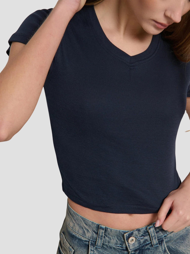 TSHIRT SCOLLO A V TINDER251 DK NAVY SUITE BENEDICT 