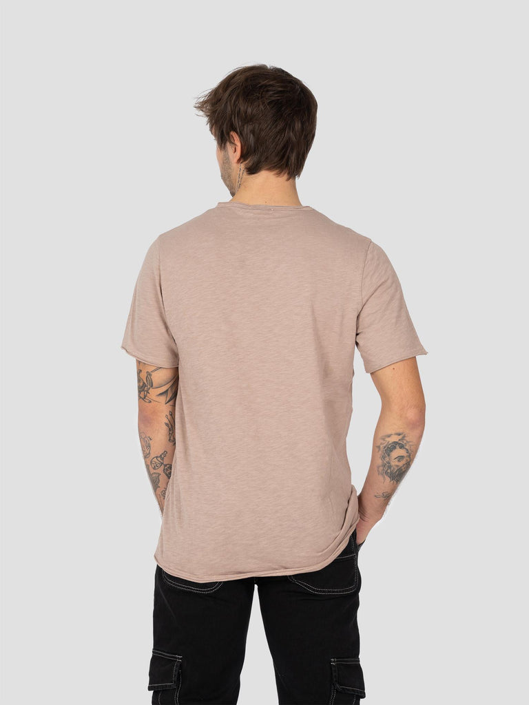 JERSEY FIAMMATA TAGLIO VIVO TSHIRT001 SABBIA GROOVE 