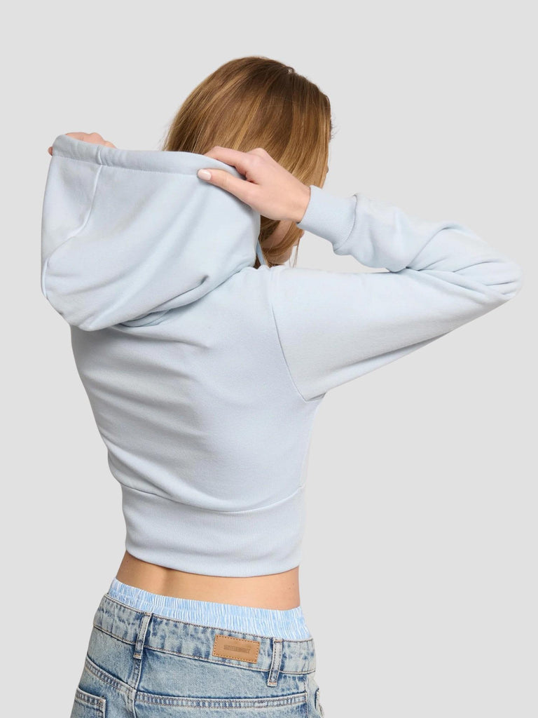 FELPA CROP EFFETTO CORSETTO KREPE251 SKY SUITE BENEDICT 