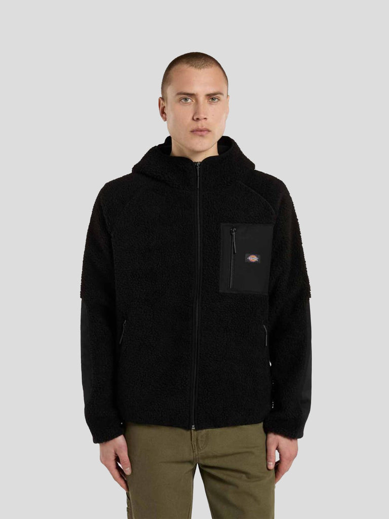 CENTRAL HIGH PILE HOODED 87NV BLK1 DICKIES 