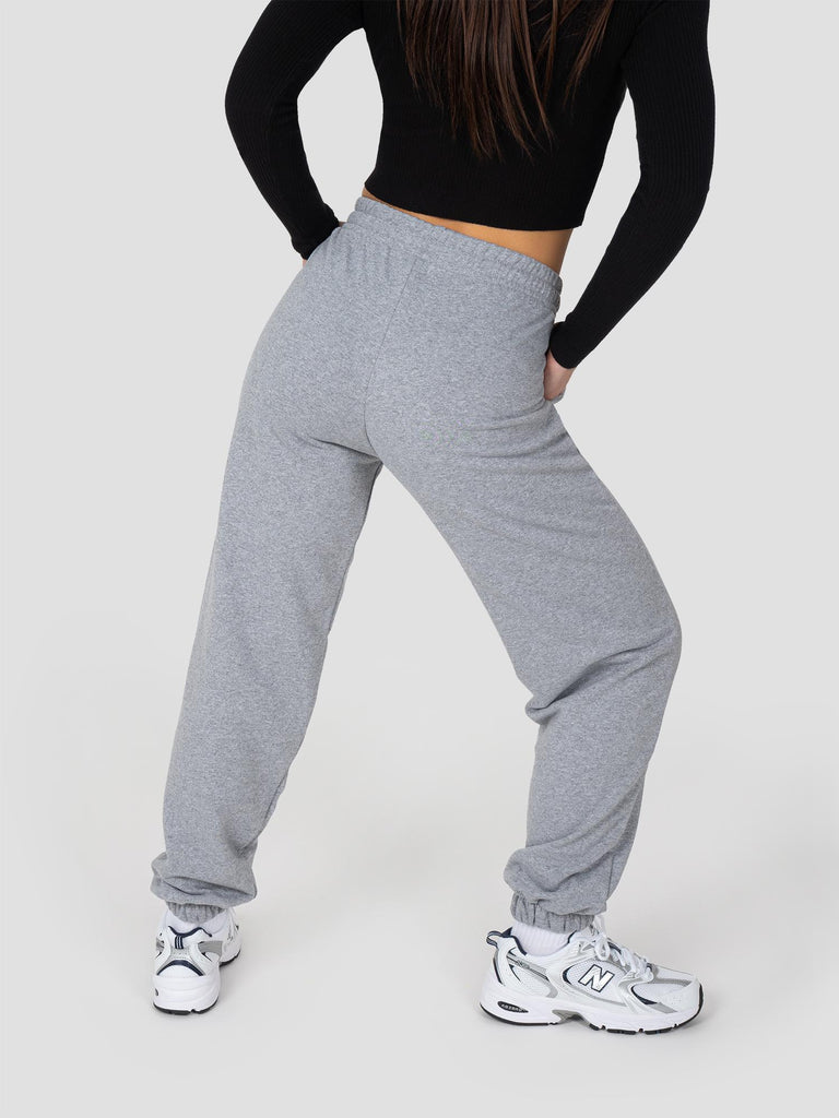 JOGGER FELPA LARGE PESO MEDIO SWEPAN404W GRIGIO MELANGE GROOVE 