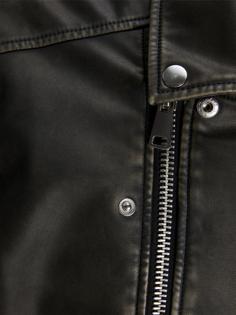 JOREATON BIKER JACKET 12267070 BLACK JACK&JONES 
