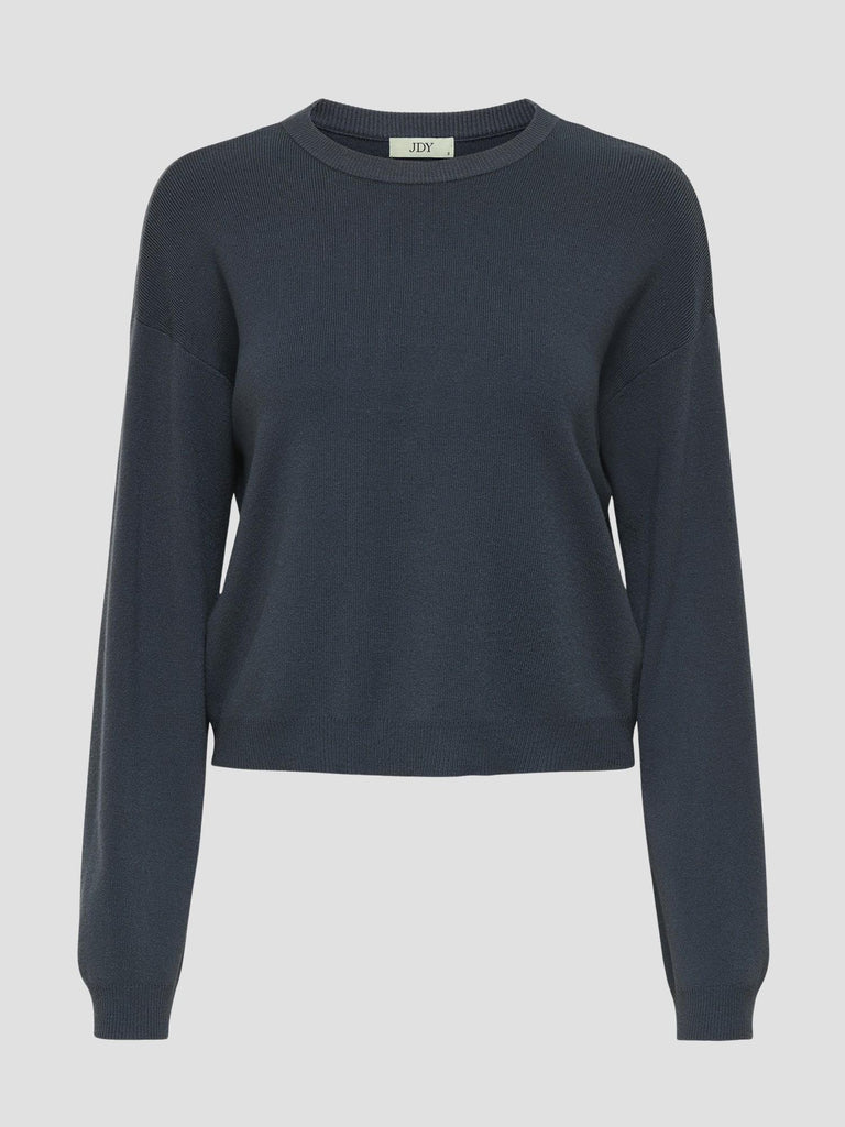 JDYERIS LIFE L/S O-NECK PULLOVER KNT 15351506 EBONY JACQUELINE DE YONG 