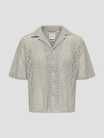 ONSNOVAK RLX RESORT SS LACE SHIRT 22032731 MOONSTRUCK ONLY&SONS 