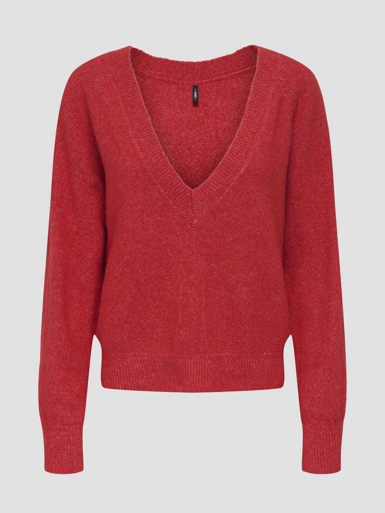 ONLRENE LIFE LS V-NECK REVERSIBEL CC KNT 15350613 SALSA ONLY 