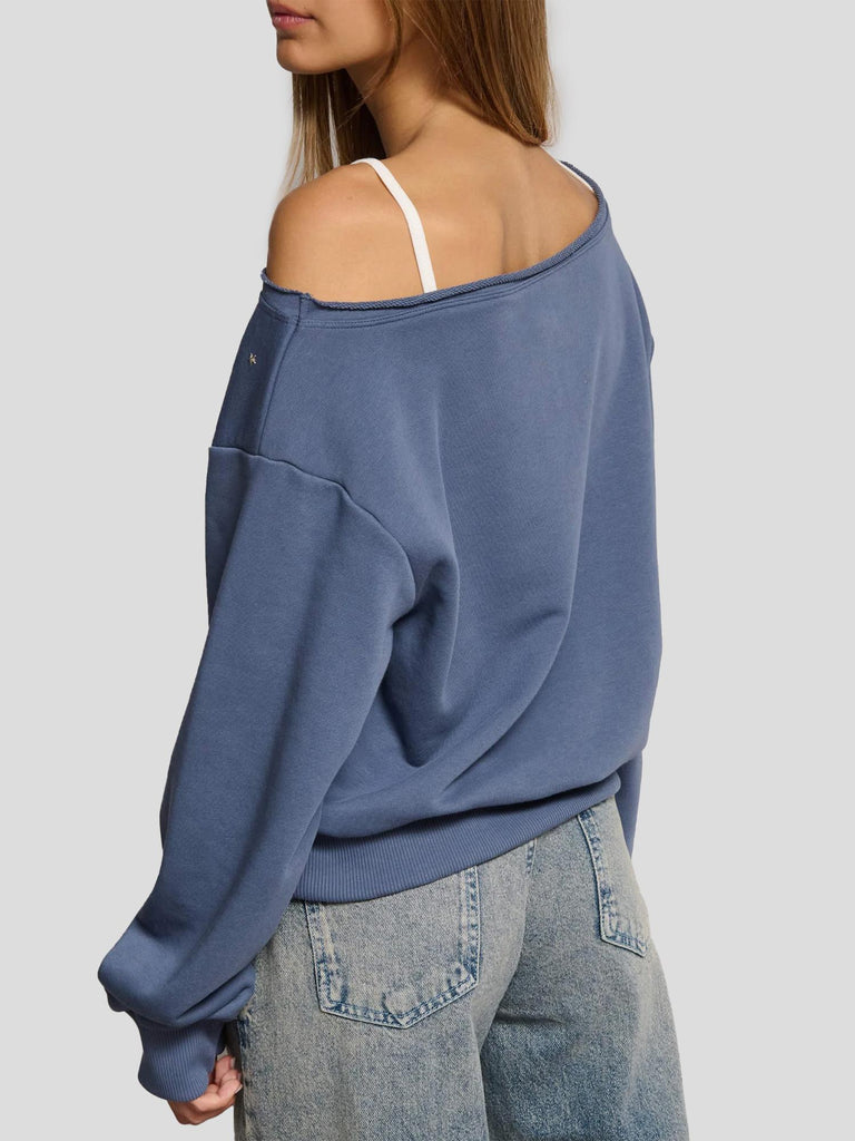 FELPA OFFSHOULDER CON BORCHIE KAMAYA-STUDS INK SUITE BENEDICT 