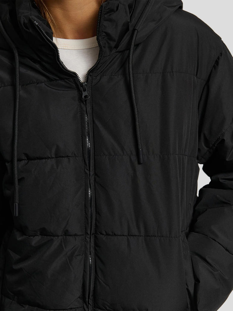 PIUMINO CON CAPPUCCIO ORPELLO BLACK SUITE BENEDICT 