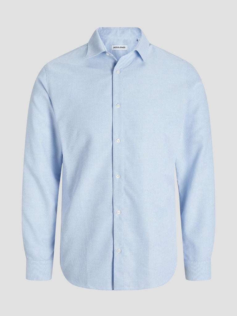 JJJOE STRUCTURE SHIRT L/S 12280553 CASHMERE BLUE JACK&JONES 