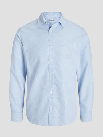 JJJOE STRUCTURE SHIRT L/S 12280553 CASHMERE BLUE JACK&JONES 