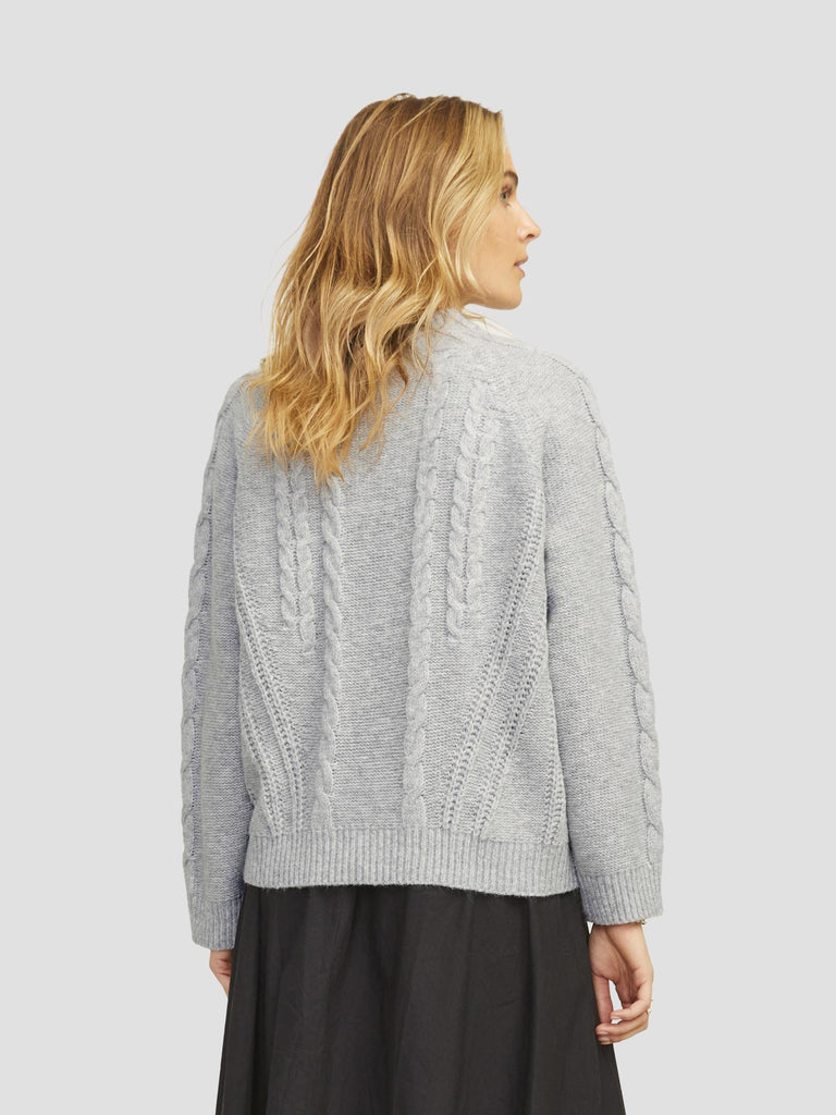 JXJOSIE CREW NECK KNIT 12255370 GREY MELANGE JJXX 