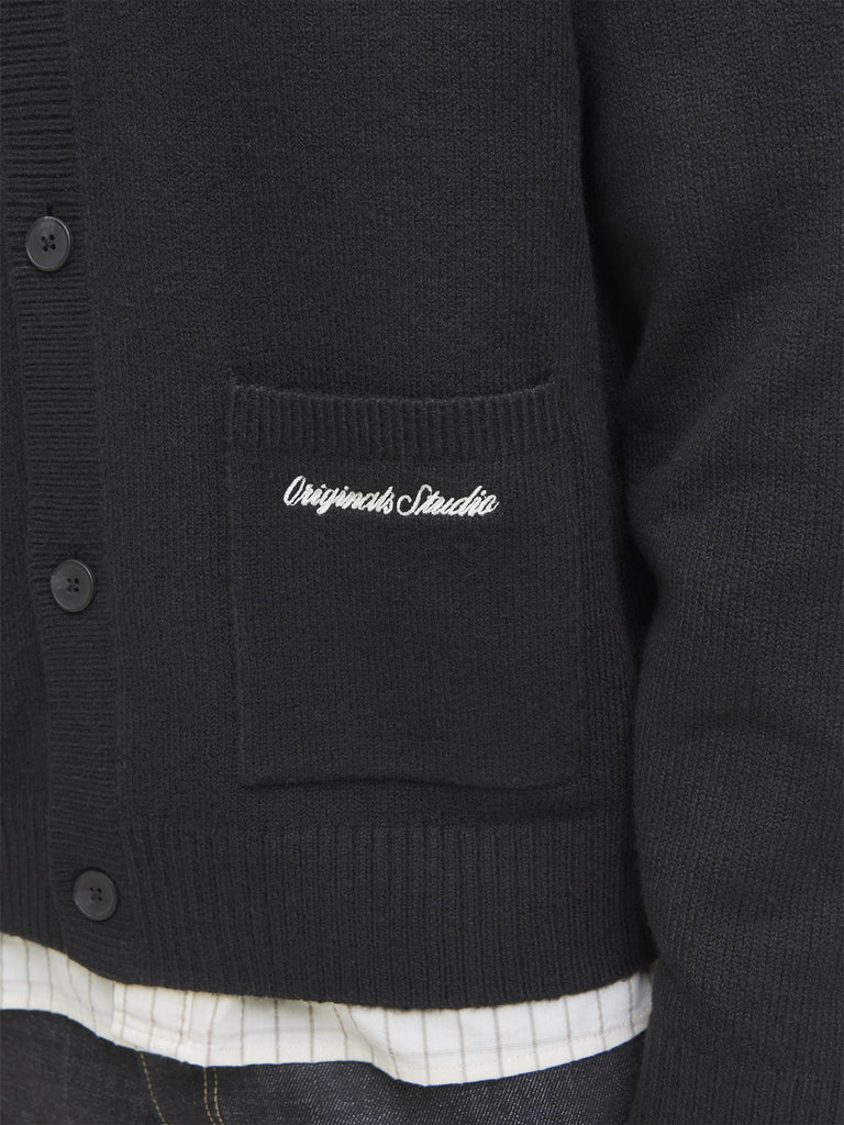 JORNORREBRO KNIT CARDIGAN LN 12282732 BLACK JACK&JONES 